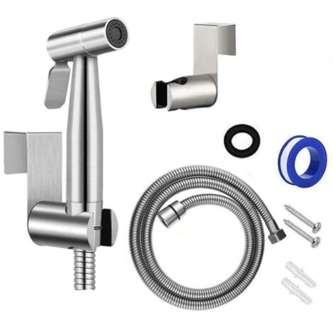 Kit bidet con miscelatore termostatico e doccetta a mano per l'igiene intima, set bidet antiscottatura.