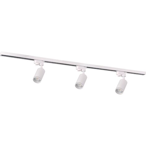 Kit binario 1m 3 faretti GU10 bianco Paris Polux 321589