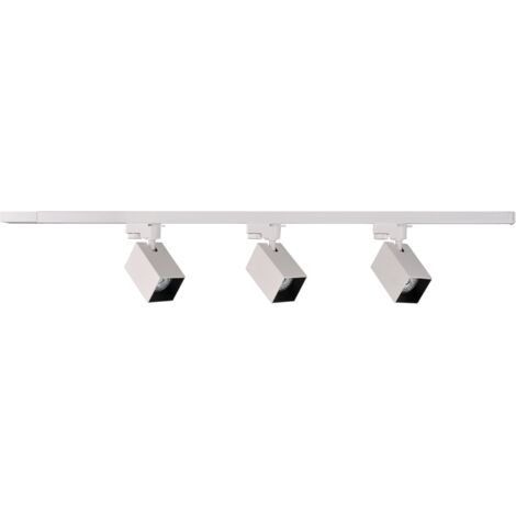 Kit binario Polux SQUARE 1m 3 faretti GU10 bianco/nero