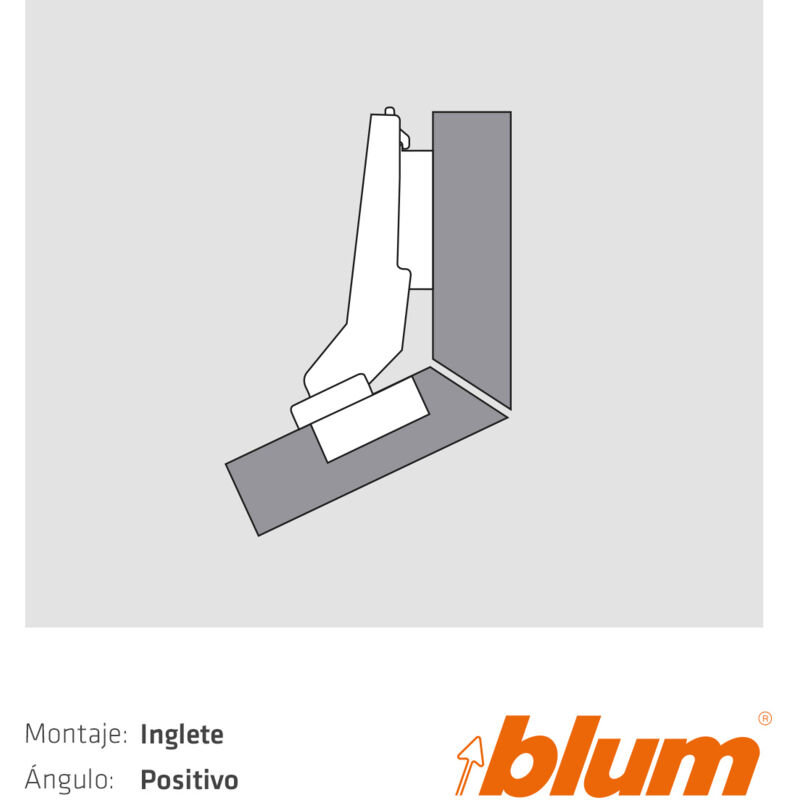 

Blum - Kit Bisagra Solucion Pythagoras Nº 56 Montaje A 20 º Positivos