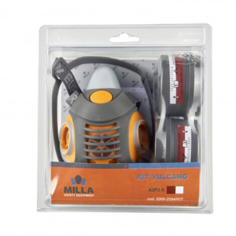 Kit Blister Máscara Vulcano con filtros A2P3 para construcción SAFETOP