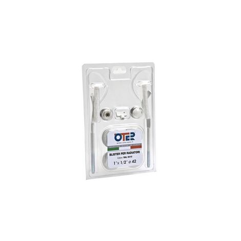 Kit blister per radiatori con mensole schiacciate 3/8"