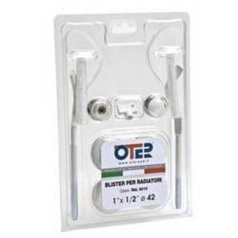 KIT BLISTER PER RADIATORI CON MENSOLE TONDE Misura: 3/8"