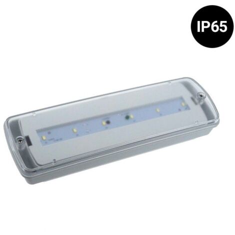 KIT Bloc de secours LED 3W + Boîtier étanche - 3h d'autonomie -
