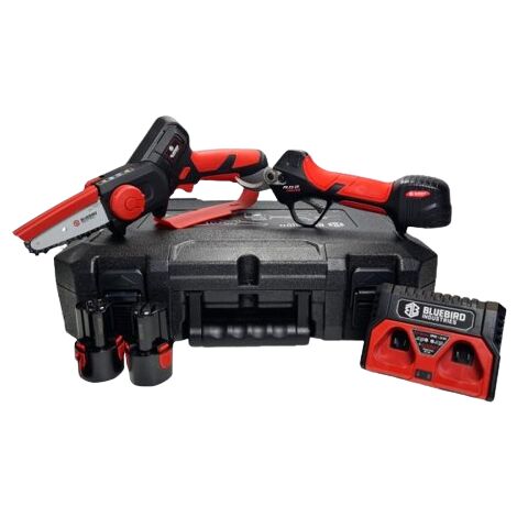Kit Bluebird Potatore CS 22-04+Forbice PS23-25+ 2 batterie