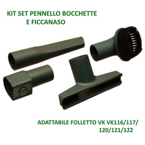 Kit Bocchetta + Pennello + Lancia + Adattatore Adattabile Modelli Vk116/117/120/121/122