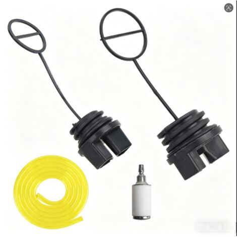 Kit bouchon d'huile et bouchon de réservoir d'essence 952044640 pour tronçonneuse Poulan 1900 1950 2050 2055 2150 2175 2250 P3314 PP4218 2375 Wild Thing