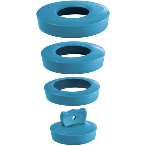 Kit bouchon universel pour vidage Ø 36 à Ø 58, Wirquin 39224101, bleu