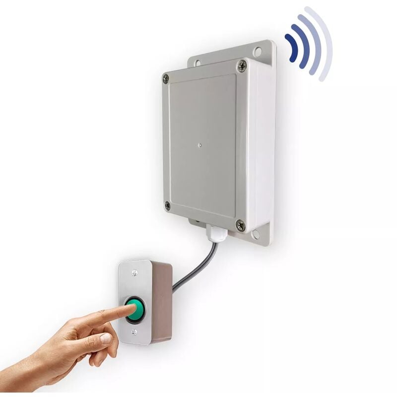 Ultra Secure - Bouton supplémentaire déporté sans-fil 800m longue portée extérieur autonome haute résistance IP65 (protect 800)