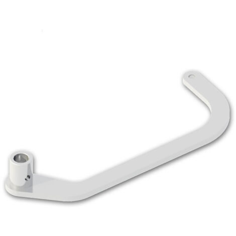 Kit bras W3 droit pour motorisation en linteau - blanc