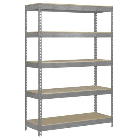 Estanteria metalica sin tornillos con aglomerado maderclick 5/400 simon rack| Simon Rack