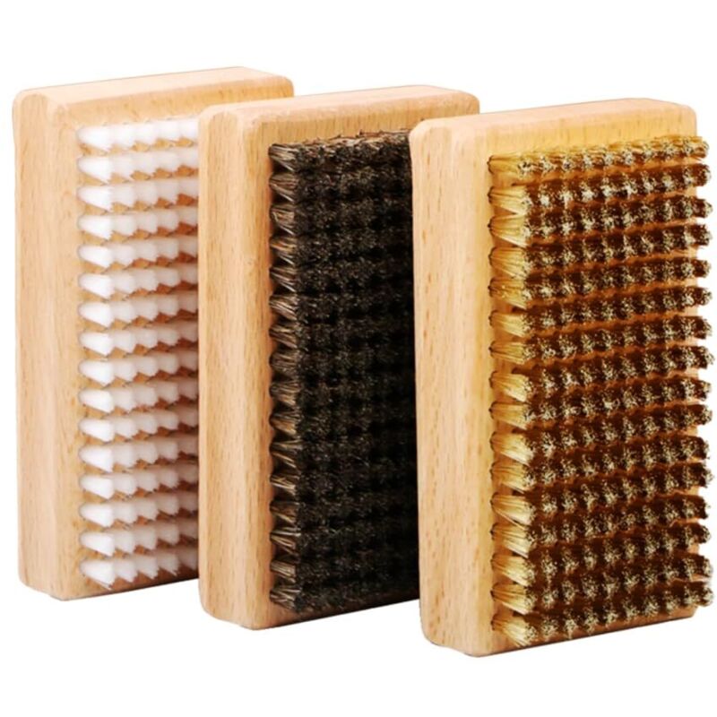 Kit Brosses pour Ski et Snowboard, Brosse en Nylon, Laiton, CRIN de Cheval pour Le Nettoyage, Le Polissage et Le Fartage des Snowboards