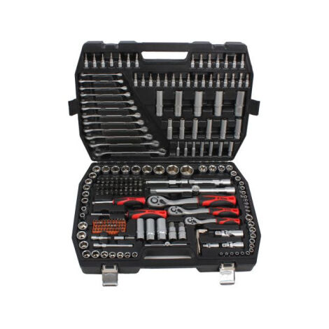 KIT BTP216 CON 216 HERRAMIENTAS EN MALETA DE PLÁSTICO
