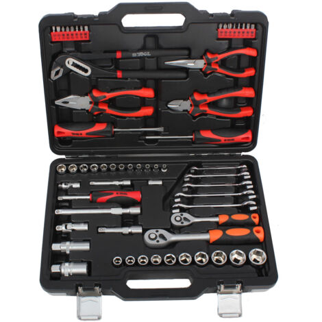 KIT BTP60 CON 60 HERRAMIENTAS EN MALETA DE PLÁSTICO