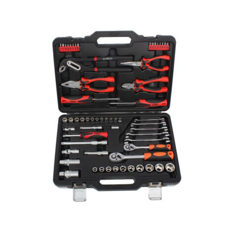 KIT BTP60 CON 60 HERRAMIENTAS EN MALETA DE PLÁSTICO