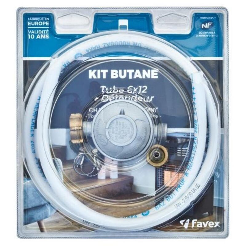Cookingbox - Kit detendeur butane + tube 1m Favex 5763501