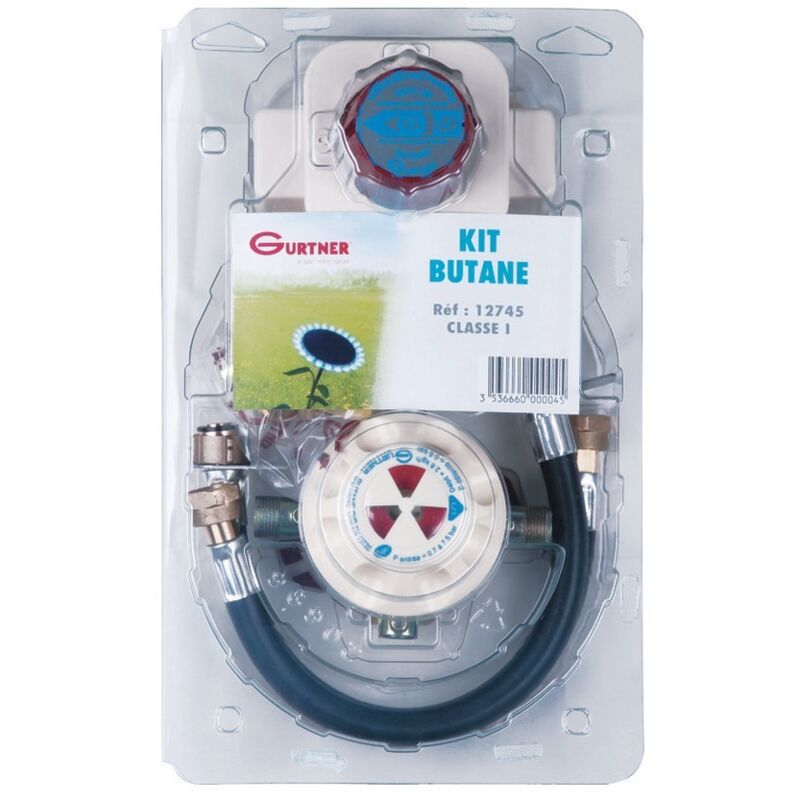 Gurtner - Kit butane dib mural avec mano avec 2 lyres et dsb et tétine et 3 raccords