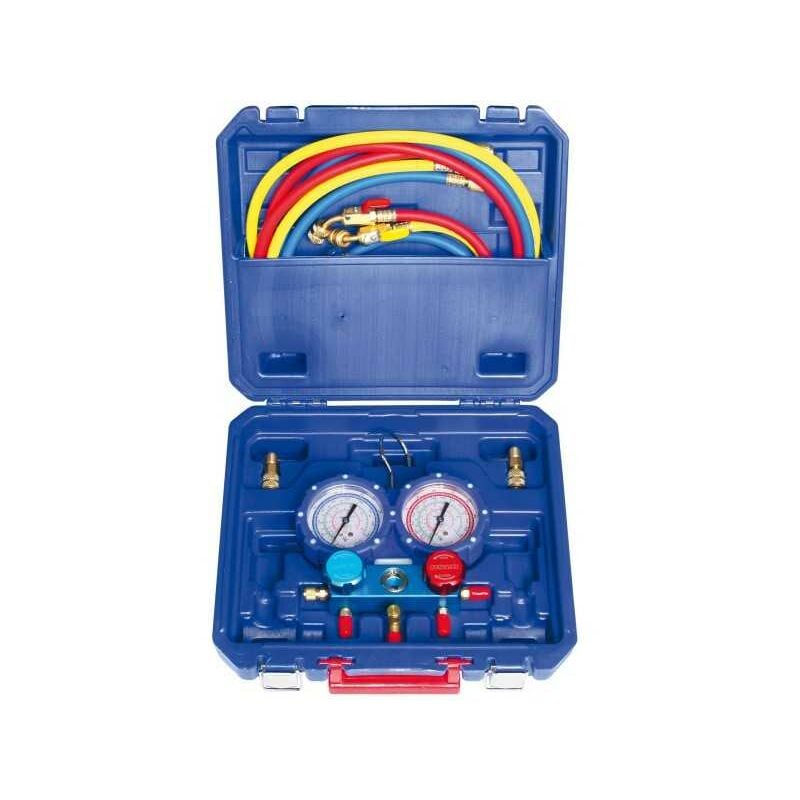 Plombservice - Kit By-pass / Manifold 2 voies 1/4'' 5/16'' R410-R32-R134-R407