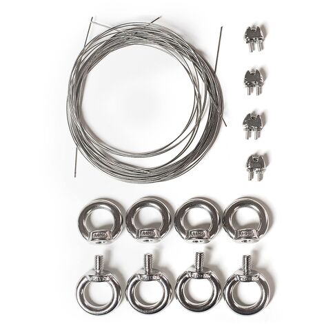 Kit câbles en acier de suspension pour installation Foxydry Air au plafond hauts ou inclinés.