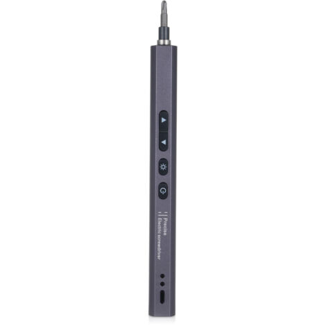Kit cacciavite elettrico di precisione 44 in 1 con punte magnetiche in acciaio tipo C e luce per la riparazione di dispositivi connessi.