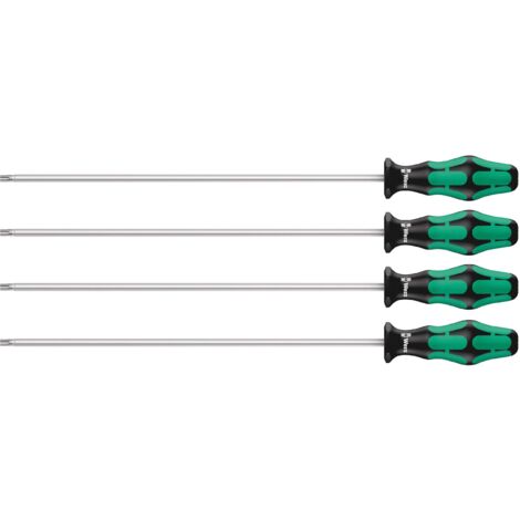Kit cacciaviti Officina e meccanica 4 parti Wera 367/4 TORX HF TORX interno