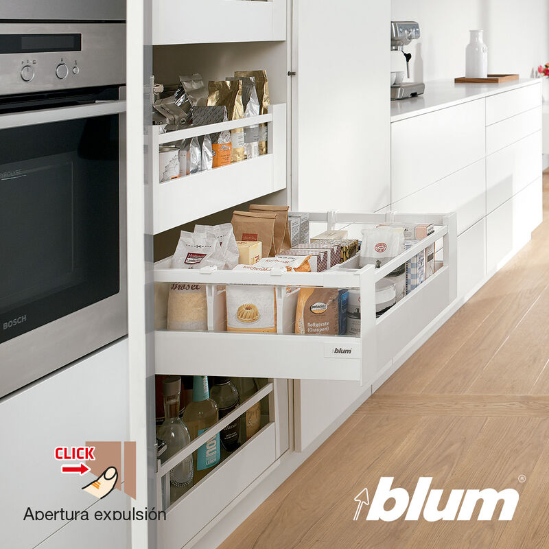 

Blum - Kit Cacerolero D TandemBox M Interior Antaro Extracción Total 500 mm Gris Tob - Gris