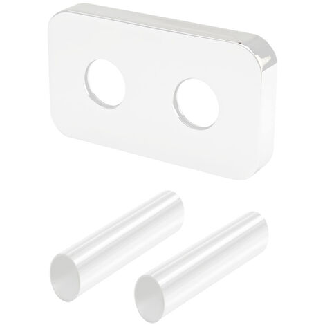 main image of "Kit cache-tuyaux pour radiateurs et sèche-serviettes avec entraxe de 50 mm"