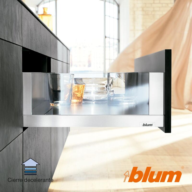 

Blum - Kit Cajon Completo LegraBox C Free Extracción Total 500 mm Gris 70 Kgs. Tob - Antracita
