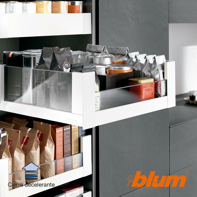 

Blum - Kit Cajon Completo LegraBox C Free Interior Cristal Del. 500 mm Blanco Tob - Blanco