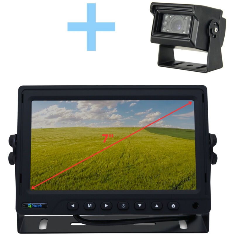 Kit caméra de parking Yatek composé d'un écran 7' ahd 1080P + caméra de parking 1080P pour vue arrière Yatek