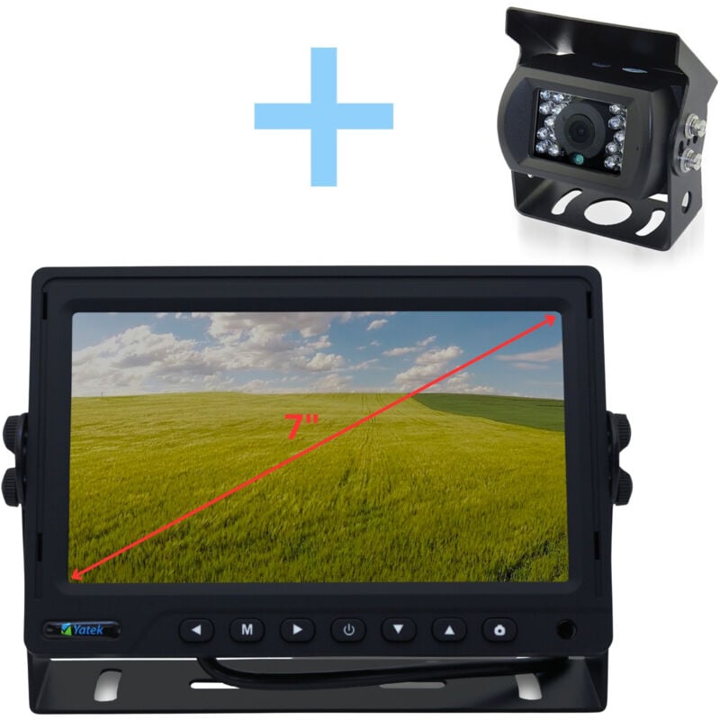 Kit caméra de parking Yatek composé d'un écran 7' ahd 1080P + caméra de recul pour parking Yatek 1080P