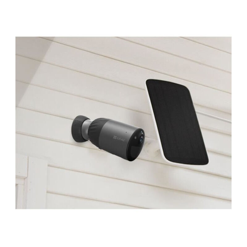 Ezviz - Caméra sur batterie BC1C 4MP + Panneau solaire - Autonomie 8 mois - Détection humaine - Vision nocturne