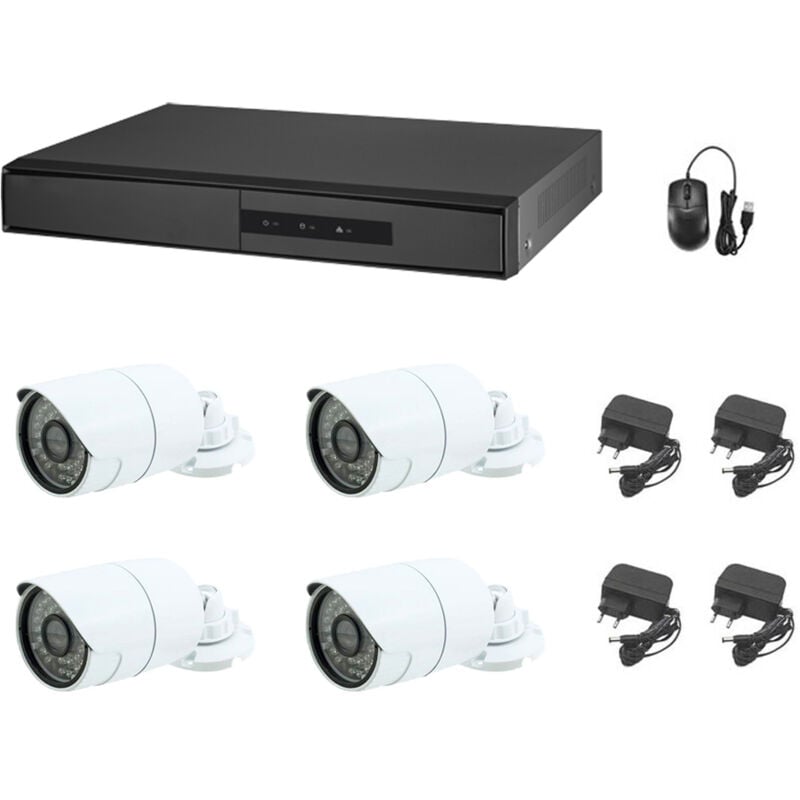 Housecurity - kit caméra de surveillance ahd 5 mpx cloud dvr hybrid P2P