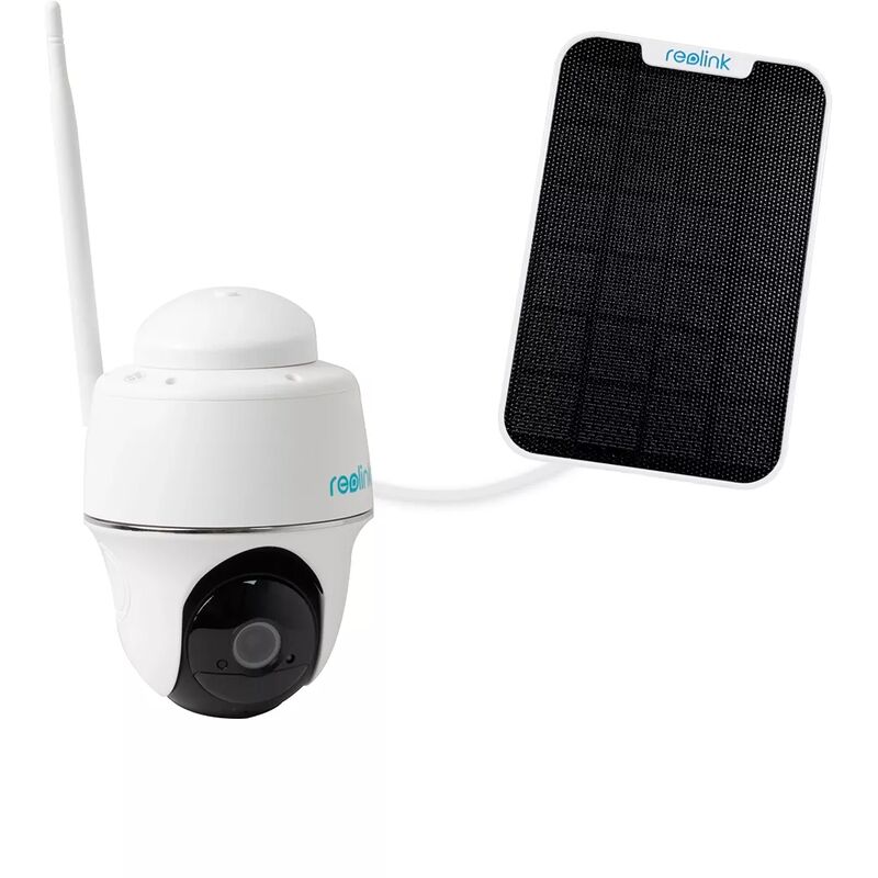 Ultra Secure - Kit caméra motorisée rotative autonome + Panneau solaire / 2K 4MP / WiFi 5GHz / Détection intelligente / IP64 (Reolink)