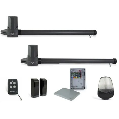 Kit cancello a battente 2 ante proteco completo 230 volt