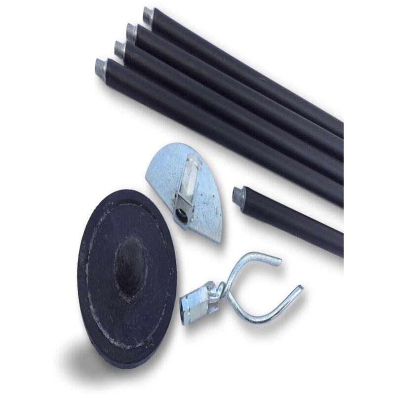 Kibros - Kit combo cannes curage canalisations ø 45 à 100 mm 2 jeux cannes Kiblok 5 accessoires - Quantité x 1 - Combo noir + vert