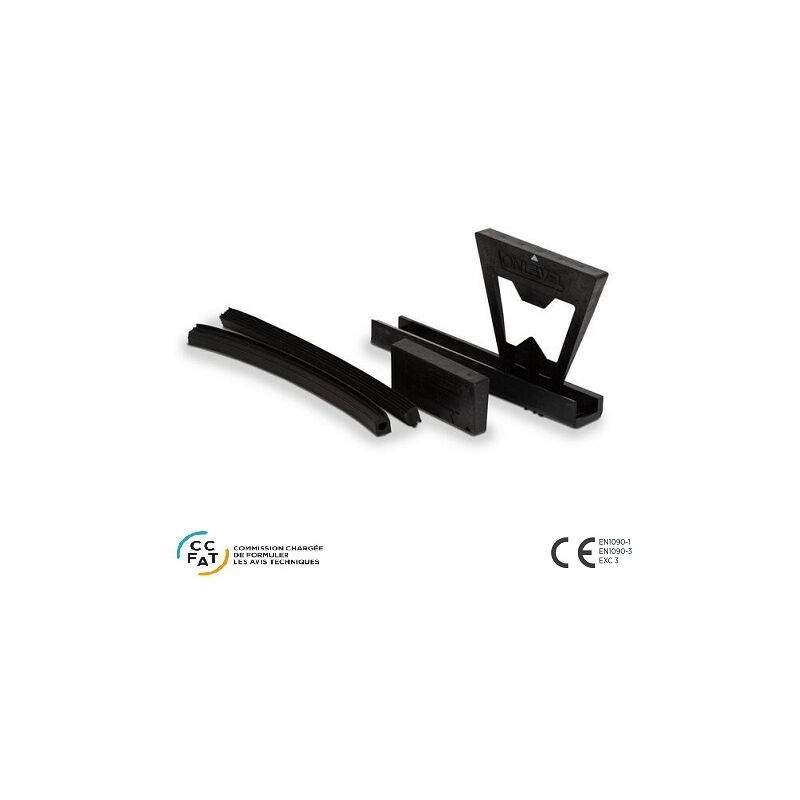 [QUALITE FRANCAISE] - Kit caoutchouc pour verre 12.76 mm - L 2500