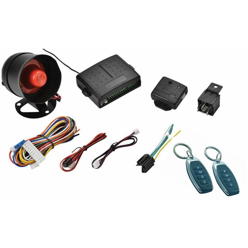 Image of BES - Kit Car Alarm System Allarme Antifurto Completo Universale per Auto Camper