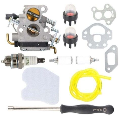 Kit Carburateur avec Tournevis Réglage Filtre Air pour Husqvarna 235 235E 236 236E 240 240E - C1T-W33 Zama
