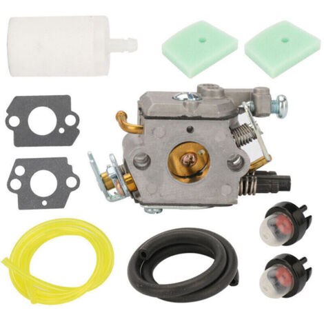 Kit Carburateur avec Tuyau Joints pour Husqvarna 123 233 322 323 325 326 - Zama C1Q-EL24 Tronçonneuse