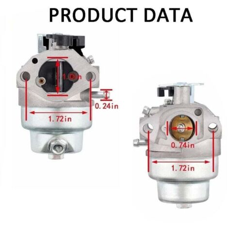 Kit carburateur compatible Honda GCV135 GCV160 avec joint bougie et filtre à air – remplace 16100-Z0L-853