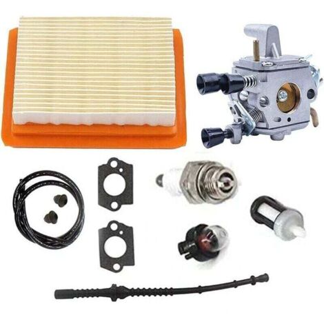 Kit Carburateur, Filtre à Air, Tuyau Essence pour Stihl FS120 FS200 FS020 FS202 FS300 FS350 Débroussailleuse