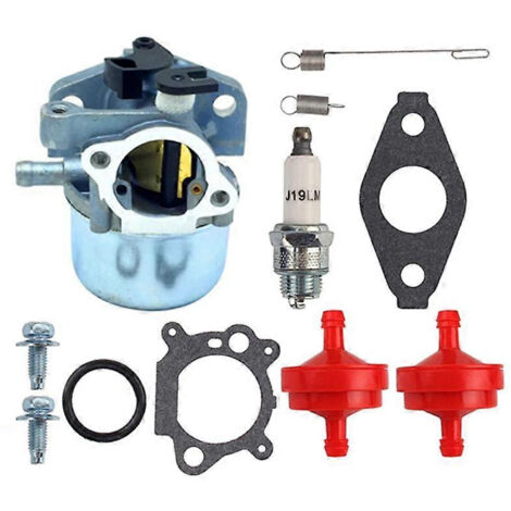 Kit carburateur, filtre à carburant, ressort et bougie d'allumage pour tondeuse à gazon MRS 6,25 CV/6,75 CV (675/190 cm³).