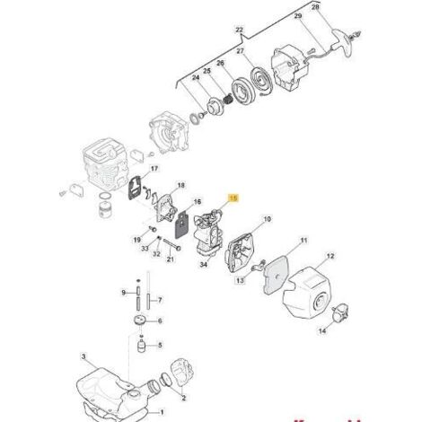 KIT CARBURATEUR ORIGINAL STIGA - 118801825/0
