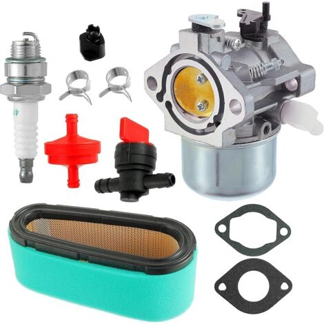 Kit carburateur pour 286702 286707 289702 289707 Joint de carburateur + Filtre à air + Préfiltre + Bougie d'allumage Pièces de rechange Kit d'outils de remplacement