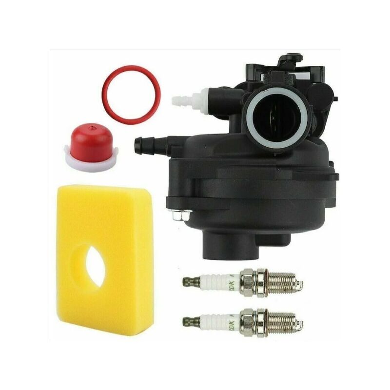 Alovez - Kit Carburateur pour Briggs & Stratton 593261 595656 591979 591160, pour Moteur de Tondeuse à Gazon 300E 450E 500E 550EX 500 125cc 140cc,