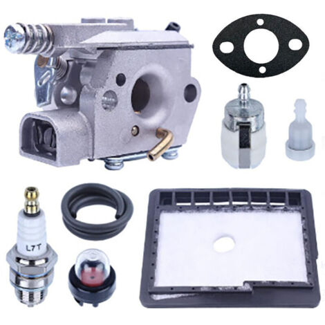 Kit Carburateur pour ECHO CS3000 CS3400 CS3450 CS300 Tronçonneuse, Carburateur avec Filtre à Air + Joint + Filtre à Carburant + Tuyau Pièces de Rechange Accessoire