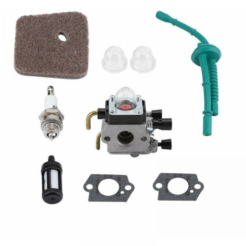 Cyslmuk - Kit carburateur pour FS55 FS55R FS55RC FS38 KM55 HL45 KM55R Kit filtre à air Kit conduite de carburant Kit bougie d'allumage