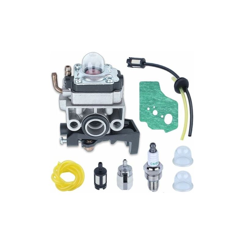Gabrielle - Kit carburateur pour moteur Honda GX25 GX35 FG110 HHT35 HHT25 avec joint + filtre + tuyau de carburant + filtre à air + bougie d'allumage