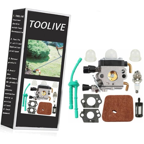 DONTODENT Kit de carburateur de ligne de carburant pour remplacer débroussailleuse STIHL FS38 FS45 FS55